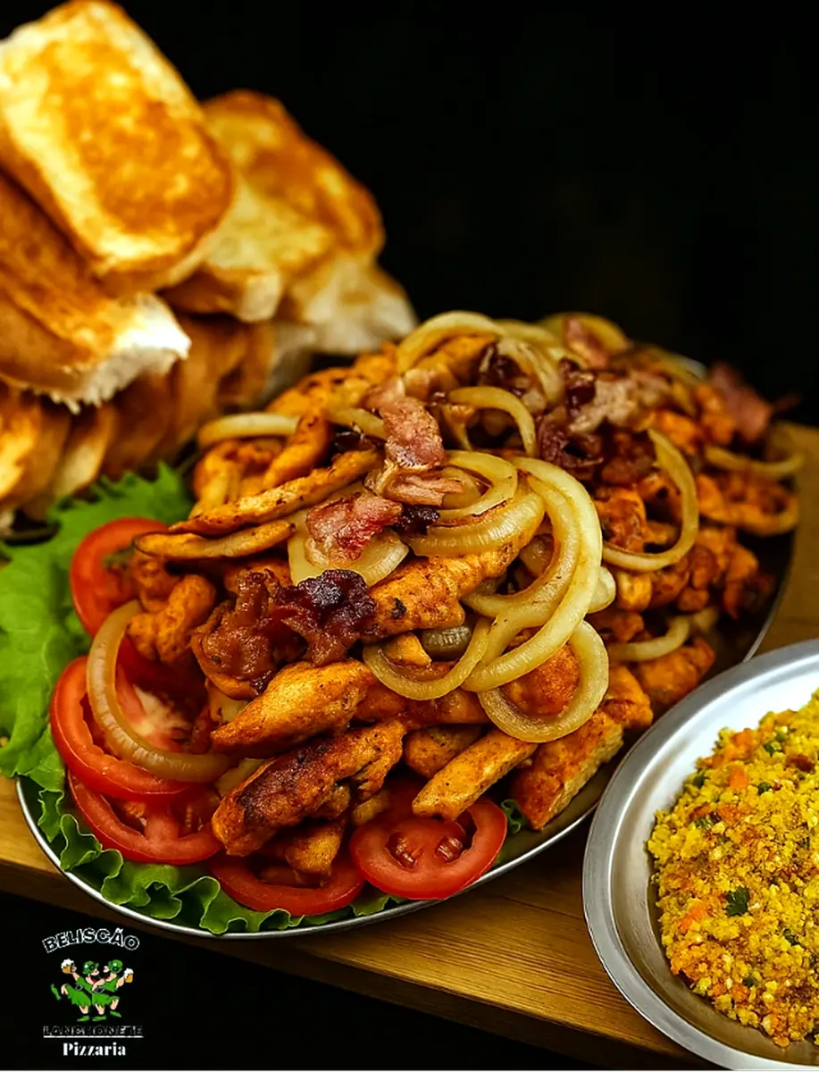 Porção e prato do Beliscão em foto real